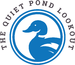 Quiet Pond Lookout Logo with duck inside a circle